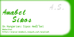amabel sipos business card